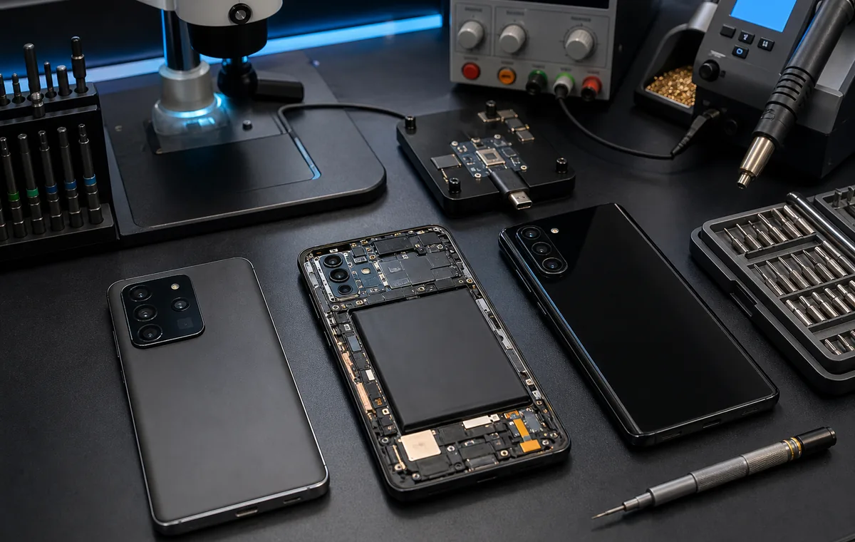 Farklı kasa ve kamera düzenlerine sahip Android telefonların profesyonel laboratuvar tezgâhında incelenmesi