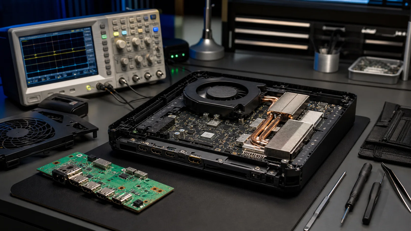 PS5 konsolunda HDMI soketi ve görüntü devresi incelemesi
